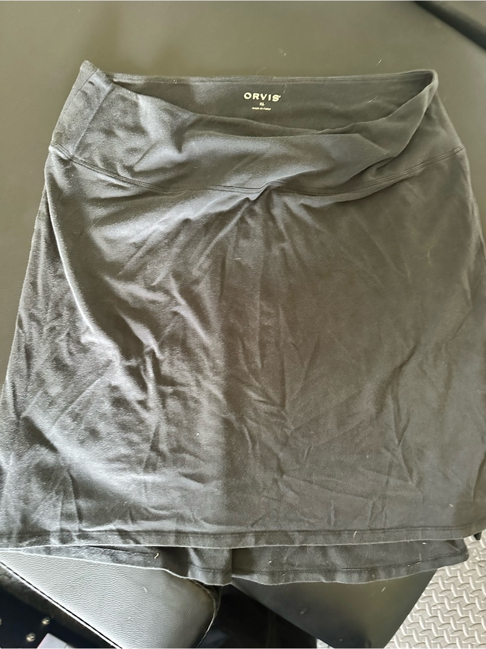 Orvis Women's Black A-Line Pull-On Mini Skirt